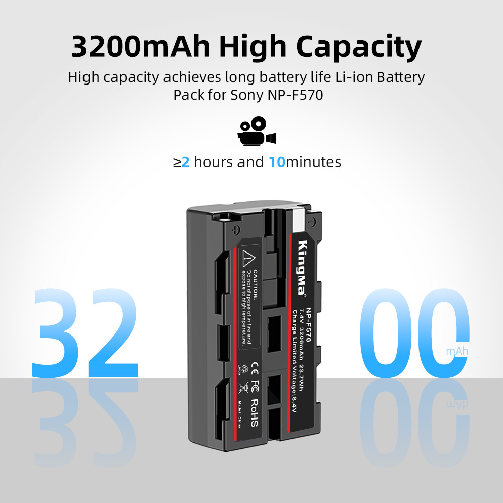 Kingma NP-F570 Sony zamenska baterija 3200mAh - 3